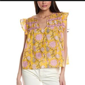 NWT Velvet by Graham & Spencer Kenzie New With Tags Small Floral Top